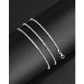 wholesale 925 Sterling Silver Women's Small Starry Sky Necklace, Niche Glittering Collarbone Chain, Elegant High-End Necklace, Cauliflower Chain-0-2
