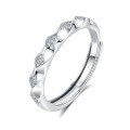 wholesale S925 Sterling Silver Original Design High-end Couple Rings Adjustable Plain Band Rings Valentine's Day Gift-0-19