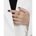 wholesale S925 Sterling Silver JT784 Korean Version Ins Small and Unique Design Minimalist Multi-Layer Wrapped Open Ring for Women-0-3
