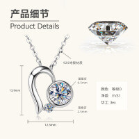 S925 Sterling Silver Butterfly Moissanite Layering Necklace-N styles available for clearance sale with free shipping. 925 silver.