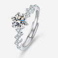 Titanium Silver Moissanite Ring, Japanese-Inspired Minimalist Luxury Design, Wholesale Supplier-0-2