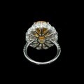 wholesale 925 Silver Gold-Plated Ring with High Carbon Diamonds Fancy Orange Oval Luxury Banquet Event Jewelry Versatile Women's Ring-0-2