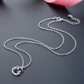 wholesale S925 Silver Moonlit Guardian Trendy Futuristic Style Collarbone Chain Creative Necklace Wholesale-0-3