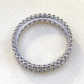 wholesale S925 silver new fashionable minimalist narrow single-row diamond starry sky edge ring for women-0-2