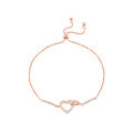 wholesale Gold-plated 925 Sterling Silver Heart Bracelet, Minimalist Vintage Ins Niche Design-0-4