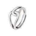 wholesale S925 Silver Retro Vintage Minimalist Geometric Ring from Unichao Studio-0-4