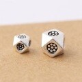 wholesale Sterling Silver S925 Accessories, Thai Silver Irregular Multi-Faceted Spacer Beads for DIY Handmade Beading and Stringing Crafts-0-2