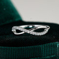 S925 Sterling Silver Hip-Hop Asymmetrical Row Ring with Moissanite-0-4