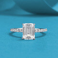 wholesale 925 Silver Jewelry 6*8mm Rectangle Small Cube Ring with High Carbon Diamond, Women's Fashion Minimalist-0-0
