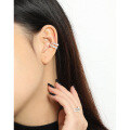 wholesale S925 Sterling Silver Korean Version Ins Small and Unique Design Irregular Wave Texture Ear Clip for Women Without Ear Piercings-0-3