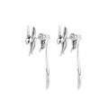 wholesale S925 Sterling Silver Retro Fashion Long-Tail Fox Cute Style Creative Design Chinese Trend Versatile Earrings Ear Clips-0-4