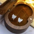 wholesale S925 Sterling Silver Full Diamond Butterfly Ear Clasp, Super Ethereal, Fashionable Niche Design, Elegant and High-End Earrings, Gift for Best Friend-0-0