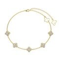 wholesale S925 Silver Four-Leaf Clover Bracelet for Women, Versatile and High-End, Small Luxe Style Four-Flower Silver Hand Jewelry-0-12