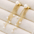 wholesale 9K Gold Japanese Retro Freshwater Pearl Tassel Detachable Earrings, New Jewelry Collection for Wholesale 2023-0-1