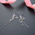 wholesale S925 Sterling Silver Niche Design Long Tassel Drop Earrings with Ear Hooks for Women, Cross-Border New Accessory-0-3