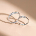wholesale S925 Sterling Silver "Hold Your Hand" Couple Rings Pair, Light Luxury Niche Design High-End Sense Festival Gift for Men and Women Matching Bands-0-2
