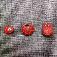 wholesale Metal material Zhu Sha San Zhu accessories natural small lock pendant DIY hand-woven jewelry accessories-1# one