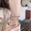 wholesale S925 Sterling Silver Korean Style Ins Trend Creative Heart-shaped Letter Element Accessory Fashionable Bracelet-0-3