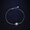 925 Silver Moissanite Clover Simple Women's Bracelet, Live Stream Hit Direct from Manufacturer-0-0