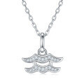 wholesale S925 Silver New Classic Twelve Zodiac Signs Series Pendant with D Color Moissanite, Unisex Necklace-0-7
