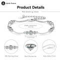 S925 Sterling Silver Zirconia Full Tennis Bracelet with Dazzling Pavé-0-13