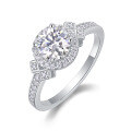 wholesale 925 Silver Women's Small Design Ins Style Moissanite Ring, Cross-Border Best-Selling Ring That Does Not Fade-0-1