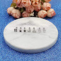 wholesale S925 Silver Matte Floral Flat Back Threaded Ear Stud Ear Cartilage Piercing Wholesale Manufacturer-0-2