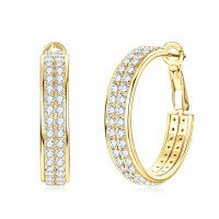 Sterling Silver Exaggerated European Cross-border Earrings with Moissanite Stars [Clearance Free Shipping]-Style P [Clearance Sale - Free Shipping] Gold  925 Silver