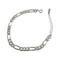 wholesale S925 Sterling Silver SF205 Korean Version Minimalist Chain Bracelet for Women, Understated and Versatile Small Trendy Silver Chain Jewelry-0-4