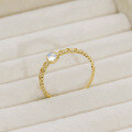 wholesale 9K Gold Lace-style Hollow-out Blue Moonstone Ring for Women, New Elegant Goddess Piece-0-1