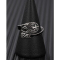 wholesale 925 Sterling Silver Cross Drip Ring Unisex Dark Gothic Style Minimalist Thumb Ring for Men and Women-0-2