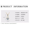 925 Sterling Silver D Color Moissanite Geometric Drop Pendant Necklace-0-13