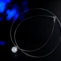S925 Silver Moissanite Necklace, Cross-Border Mermaid Tears, Pure Silver, Light Luxury, Niche, Celebrity Xiaohongshu Live Streaming Hit-0-0