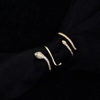 wholesale S925 Silver Serpent Ring for Women, Small and Niche Design, Sense of Luxury, Fashionable and Unique Spiritual Snake Index Finger Ring, New Release-xb957-white gold