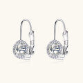 wholesale S925 Sterling Silver Personality Fashion French Moissanite Earrings for Women, High-End Design Sense Ear Accessories, Elegant and Light Luxury Ear Clips-0-1