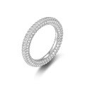 wholesale 18K Gold Plated 925 Silver Set with 43CT Moissanite Full Eternity Ring, Handcrafted with Inside-Out Full Pavé-0-4