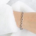 wholesale S925 sterling silver new trendy punk fashion cool bracelet for wholesale-0-2