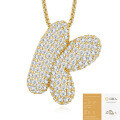 925 Silver Gold-Plated Letter Pendant Choker Necklace for Women-0-40