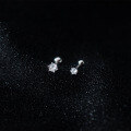 wholesale S925 Silver Nalan Summer Stud Earrings for Women, Minimalist and Delicate Single Diamond Threaded Light Bead Small Earrings M00148-0-4