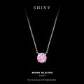 Sterling Silver 1-Carat Pink Diamond Pendant Necklace, Amazon New,-0-5