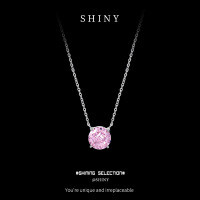 Sterling Silver 1-Carat Pink Diamond Pendant Necklace, Amazon New,-S925 Sterling Silver + Ice Flower Cut
