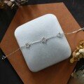 wholesale S925 sterling silver full-body lightweight floral bracelet for women, elegant bangle with a high-end and unique design, perfect as a gift for girlfriend-0-2