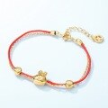 wholesale Metal material fashionable popular rabbit bracelet zodiac Year of the Rabbit red rope bracelet original design Chinese style wholesale-0-3
