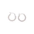 wholesale S925 sterling silver watermelon bead ear studs for women, small and unique design, high-end fashion, luxury, ear-friendly for healing piercings, versatile earrings-0-4