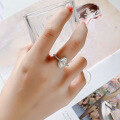 wholesale S925 Sterling Silver Cross-Border Moissanite Marquise Cut 1ct 2ct Ring Light Luxury High-End Feel Live Streaming Foreign Trade Wholesale-0-1