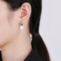wholesale S925 Sterling Silver Japanese Version Trendy Smiley Face Expression Earrings, A Must-Have Unisex Earrings for Trendsetters-0-2