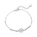 wholesale Metal material minimalist fashionsingle shell pearl chain bracelet for women-0-4