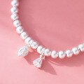 wholesale 999 Silver Fresh and Sweet Ins-Style Niche Design Exquisite Bud Lotus Beaded Bracelet S7776-0-4