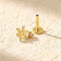 wholesale 925 Sterling Silver Piercing Studs Earrings Twelve Zodiac With Flat Back  For Women-0-27
