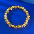 wholesale S925 Silver New Style 8mm Transparent Citrine Cat Eye Bracelet for Women, Gift Bracelet, Light Luxury Celebrity Style-0-1